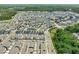 Extensive aerial view of a large townhome community at 5430 Crescent Square St, Raleigh, NC 27616