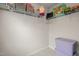 Walk-in closet featuring shelving and storage for clothing and containers at 5430 Crescent Square St, Raleigh, NC 27616
