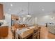 Open-concept dining area adjacent to the kitchen, perfect for entertaining and Gathering gatherings at 622 Sunset Ave, Apex, NC 27502