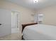 Bedroom featuring an attached bathroom and closet at 622 Sunset Ave, Apex, NC 27502