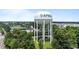 Water tower with 'Apex, The Peak of Good Living' marking that this community cares about its local amenities and infrastructure at 622 Sunset Ave, Apex, NC 27502