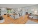 Bright, open living room with hardwood floors, and stylish decor at 6304 Ansley Ln, Raleigh, NC 27612