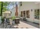 Inviting back deck offers a cozy outdoor seating area overlooking the landscaped yard at 8508 Zinfandel Pl, Raleigh, NC 27615