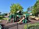 Community playground with climbing structures, slides, and other features, creating a fun and engaging space for children at 9530 Vira Dr, Raleigh, NC 27617