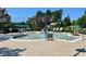 Community recreation features a splash pad area with playful water features, perfect for children to cool off and enjoy at 9530 Vira Dr, Raleigh, NC 27617
