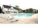 Enjoy the warm weather with a refreshing swim in the community pool and lounge chairs at 1012 Delta River Way, Knightdale, NC 27545