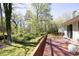 Expansive deck overlooking a private backyard, perfect for outdoor entertaining and relaxation at 103 Westview # H, Carrboro, NC 27510