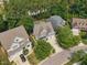 Aerial view of the neighborhood showcasing the home's location and the surrounding community at 1161 Golden Star Way, Wake Forest, NC 27587