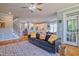 Open-concept living space with a view of the kitchen, dining area, and staircase at 1161 Golden Star Way, Wake Forest, NC 27587