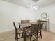 Light and airy dining area featuring modern pendant lighting and neutral decor; perfect for gatherings at 129 Grande Dr, Morrisville, NC 27560