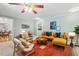 Spacious living room with comfortable seating, stylish decor, and a bright ambiance at 1826 Northgate St, Durham, NC 27704