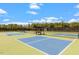 Community pickleball courts with shade structures offer a fun recreational space at 209 Sage Oak Ln, Holly Springs, NC 27540