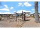 Rustic wooden playground blends with the natural surroundings at 209 Sage Oak Ln, Holly Springs, NC 27540