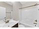 This bathroom has a tub with matching bronze fixtures and a single vanity at 216 Pondside Dr, Apex, NC 27539
