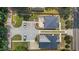 An aerial view showcases the beautiful homes with manicured lawns and charming outdoor spaces at 2710 Broad St, Durham, NC 27704