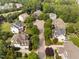 Well-manicured neighborhood with mature trees and sidewalks offer a picturesque community feel at 3004 Montville Valley Ct, Cary, NC 27519