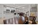 Bright kitchen features stainless steel appliances, breakfast bar, and an adjacent dining area at 3015 Cypress Lagoon Ct, Durham, NC 27703