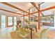 Warm dining area features wood floors and an open floor plan, perfect for entertaining friends and Gathering at 36 Birnamwood Dr, Chapel Hill, NC 27516