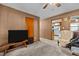 Comfortable living room with neutral tones, easy access to the kitchen, and ample space at 4038 Redwood Rd, Durham, NC 27704
