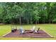 Backyard featuring a charming outdoor fire pit area at 4524 Sugar Maple Rd, Oxford, NC 27565