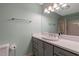 Bathroom featuring a vanity with storage and a shower at 4524 Sugar Maple Rd, Oxford, NC 27565