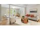 Bright living room with neutral tones and plenty of natural light at 4724 Ludwell Branch Ct, Raleigh, NC 27612