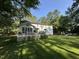 Spacious deck with lattice detail overlooking a lush, green backyard perfect for outdoor enjoyment at 5109 Makena Dr, Raleigh, NC 27615