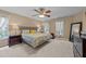 Comfortable main bedroom featuring a neutral color palette and ample natural light at 5109 Makena Dr, Raleigh, NC 27615