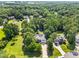Aerial view of the homes showcasing the surrounding lush landscaping and neighborhood at 59 Carrousel Ct, Angier, NC 27501