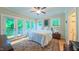 Inviting bedroom with natural light and access to an outdoor balcony at 729 Lorentello Cir, Hillsborough, NC 27278