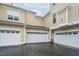 Exterior shot of multi-car garages at 10310 Sablewood Dr # 111, Raleigh, NC 27617