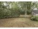Fenced backyard with mature trees and a well-maintained lawn at 105 Litchfield Ct, Rocky Mount, NC 27803