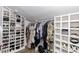 Walk-in closet with built-in shelving and ample storage space at 105 Litchfield Ct, Rocky Mount, NC 27803