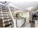 Kitchen featuring granite countertops, kitchen island, stainless steel dishwasher, and black appliances at 105 Litchfield Ct, Rocky Mount, NC 27803