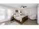Inviting bedroom featuring natural light, access to outdoor space, and hardwood floors at 105 Litchfield Ct, Rocky Mount, NC 27803