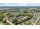 Expansive aerial view showcasing the neighborhood's lush green landscape and winding roads at 1342 Briar Chapel Pkwy, Chapel Hill, NC 27516