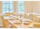 Dining room featuring a wooden table set with plates and decorations, and natural light at 142 College Ave Ave, Durham, NC 27713
