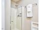 Modern shower with clear glass doors and stylish fixtures at 142 College Ave Ave, Durham, NC 27713