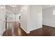 Bright entryway features hardwood floors and decorative wall trim at 143 Thornbury St, Clayton, NC 27527