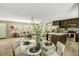 Open floor plan with a kitchen that flows into the living and dining areas at 150 Will Woods Way, Franklinton, NC 27525