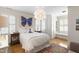 Inviting bedroom featuring hardwood floors, a custom window seat and bright, natural light at 1700 St Marys St, Raleigh, NC 27608