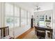 Bright office with plantation shutters, ceiling fan, and classic desk at 1700 St Marys St, Raleigh, NC 27608