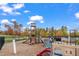 Community playground featuring slides and climbing structures, perfect for Gathering fun and recreation at 1808 Pennypacker Ln, Durham, NC 27703