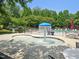 Community splash pad area, providing a fun and refreshing space for residents to enjoy the outdoors at 1817 Wysong Ct, Raleigh, NC 27612