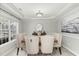 Elegant dining room with stylish chairs, decorative lighting, and an inviting ambiance at 216 Captain Harbor Hbr, Sanford, NC 27332