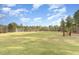 Community sports field surrounded by trees, perfect for outdoor activities at 216 Captain Harbor Hbr, Sanford, NC 27332