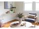 Bright living room with stylish decor, modern furniture, and natural light at 2523 Glendale Ave, Durham, NC 27704