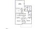 Second-floor layout featuring bedrooms, bathrooms, and laundry for comfortable living at 267 Meadowbark Bnd # 34, Garner, NC 27529