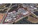 Aerial view of a commercial area, outlining various shopping centers and roadways at 268 Meadowbark Bnd # 42, Garner, NC 27529