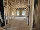 Framing displays the layout with good potential for a living space at 268 Meadowbark Bnd # 42, Garner, NC 27529